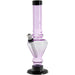 JM Plastics 8" Acrylic Blossom Bong in Pink - Front View with Durable Design