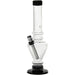 JM Plastics 8" Acrylic Blossom Bong in Grey, front view on white background, with durable design