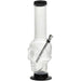 JM Plastics Acrylic Skull Chamber Bong in Grey, 12-15 Inch Options, Front View on White Background