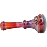 Chris Lezak Reversal and Opal Marble Glass Spoon Pipe, Heady Borosilicate Side View