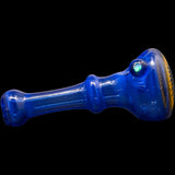 Ice Blue Reversal Spoon Glass Pipe by Chris Lezak, Heady Borosilicate Handpipe, Side View