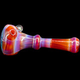 Chris Lezak Reversal and Opal Marble Glass Spoon Pipe, Heady Borosilicate Handpipe Side View