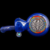 Lezak Glass Wig Wag Rainbow Reversal Sherlock Pipe, Borosilicate, Side View