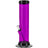 JM Plastics Acrylic Straight Tube Bong in Purple - Front View with Sturdy Base