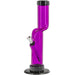 JM Plastics Acrylic Kink Neck Bong in Purple, 9"-12" options, Durable with Easy Grip - Side View