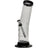 JM Plastics Acrylic Bent Neck Bong in Grey, 9-12 Inch Options, Front View on White Background