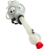 JM Plastics Acrylic Glow In The Dark Gas Mask with Bubble Diffuser for Dry Herbs - Side View