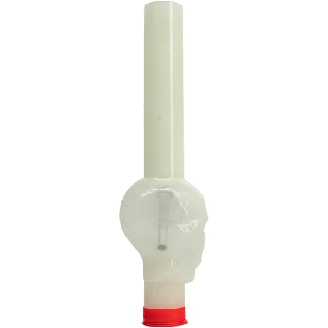 JM Plastics Acrylic Glow in the Dark Skull Diffuser Gas Mask Bong - Front View