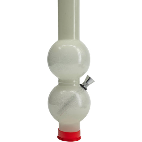JM Enterprises acrylic diffuser tube close-up on the bowl and joint area, unlit white acrylic
