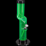 JM Enterprises Multicolor Acrylic Bong with Kink Neck Design (9-12 Inches)