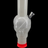 JM Plastics Acrylic Glow In The Dark Skull Diffuser Gas Mask Bong Front View