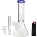 Glassic's Premium Borosilicate Glass Beaker Bong | 8" Tall