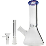 Glassic's Premium Borosilicate Glass Beaker Bong | 8" Tall