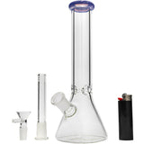 Glassic 5mm Thick Premium Glass Beaker Bong | 10" Tall