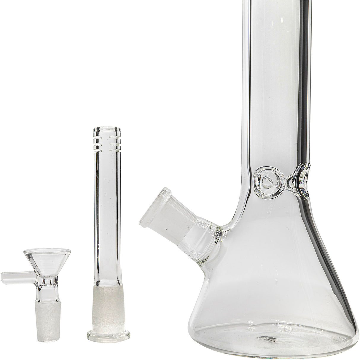 Glassic 5mm Thick Premium Glass Beaker Bong | 10" Tall