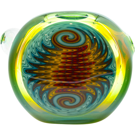 Kryptonite Green Reversal Glass Spoon Pipe by Chris Lezak