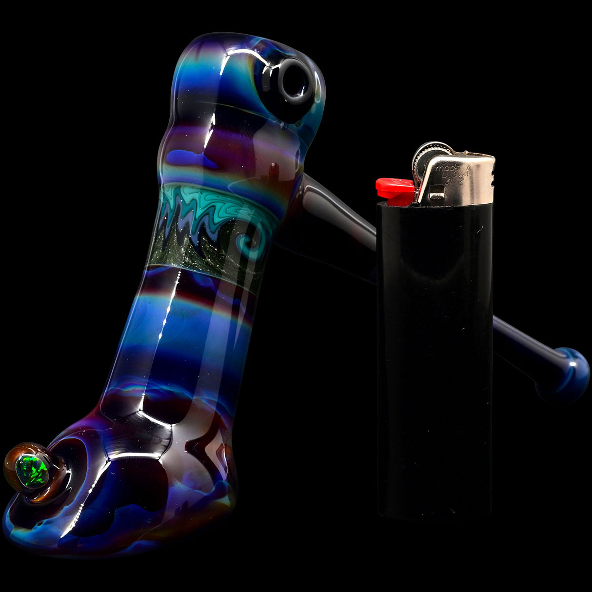 Galactic Hammer Glass Bubbler by Chris Lezak
