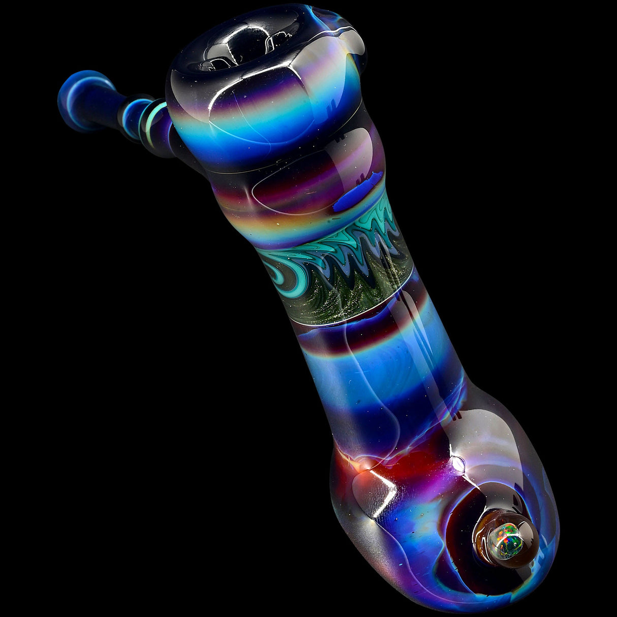 Galactic Hammer Glass Bubbler by Chris Lezak