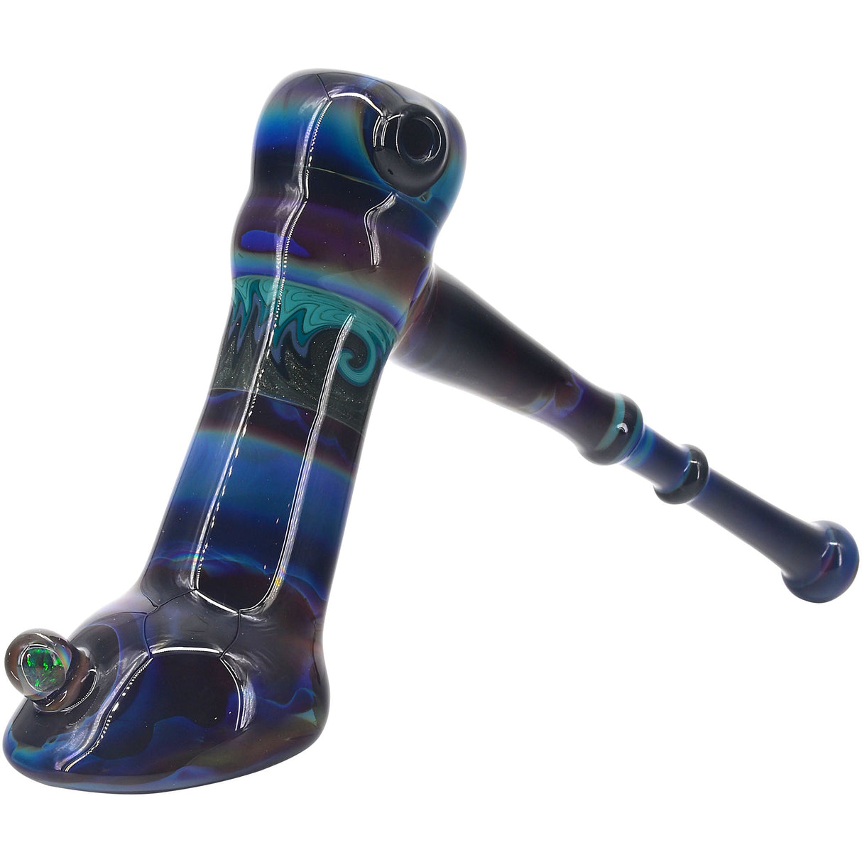 Galactic Hammer Glass Bubbler by Chris Lezak