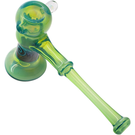 Kryptonite Glass Hammer Bubbler Pipe by Chris Lezak