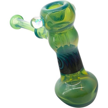 Kryptonite Glass Hammer Bubbler Pipe by Chris Lezak