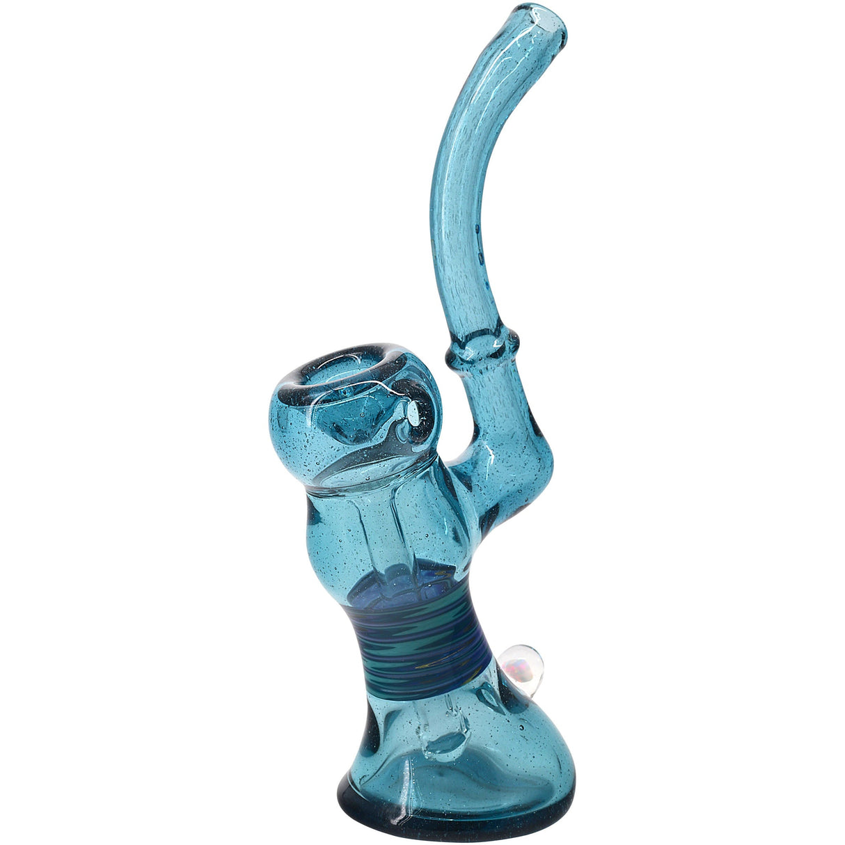 Midnight Sherlock Bubbler Glass Pipe by Chris Lezak