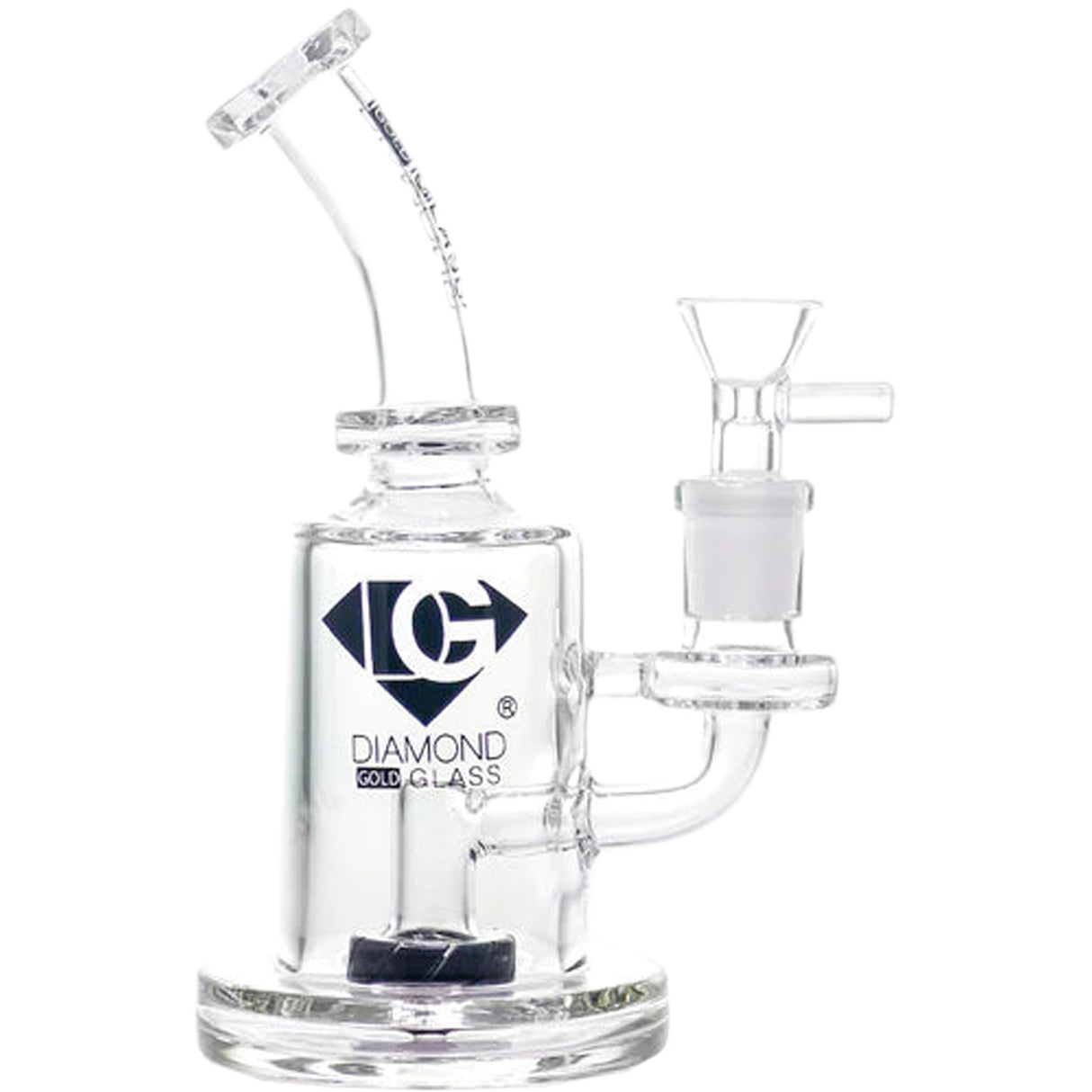 Diamond Glass 7 Inch Dab Rig w/ Showerhead Perc