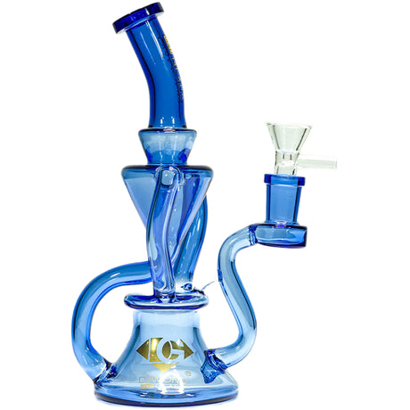 Diamond Glass 8 Inch Recycler Bong