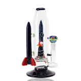 Empire Glassworks Galactic Flagship Water Pipe with intricate space-themed design and quartz bucket