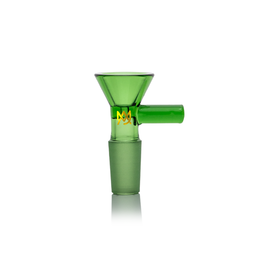 MJ Arsenal Firebreather Water Pipe Bowl - 14mm Green Borosilicate Glass