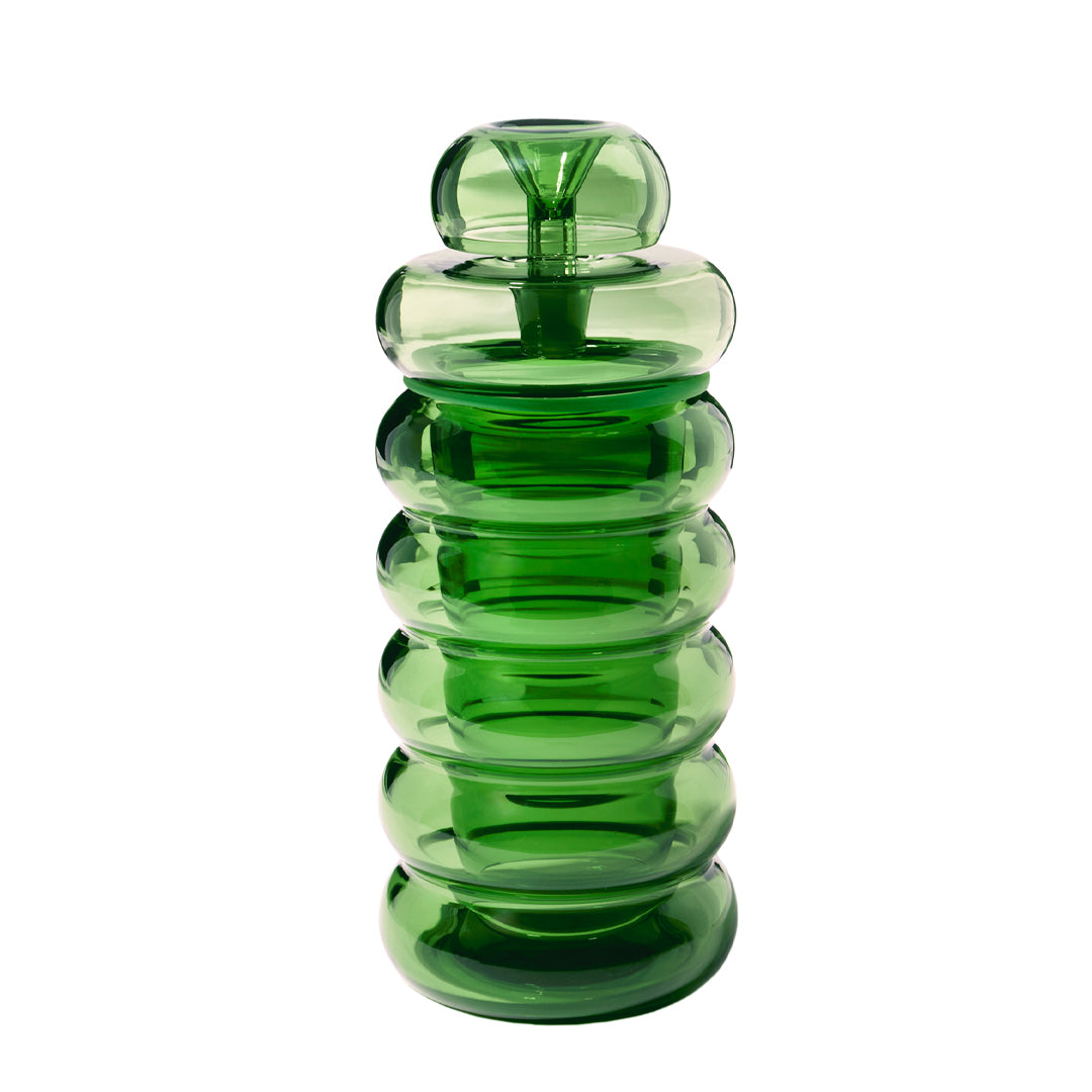 NWTN Home Bolla borosilicate glass gravity bong with bubble-inspired Memphis design