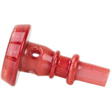 Empire Glasswork's PuffCo Peak Pro 3D XL Chamber Glass Joystick Cap - Firestone Red