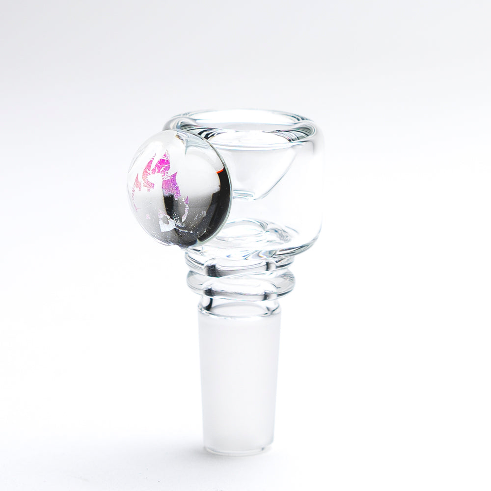 Empire Glassworks Dichro Bowl Piece for Bongs, 14mm, Borosilicate Glass, Front View