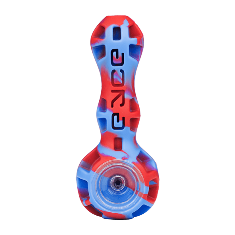 Eyce Silicone Spoon Pipe with Glass Bowl & Stash Jar - Unbreakable & Ergonomic