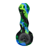 Eyce Silicone Spoon Pipe with Glass Bowl & Stash Jar - Unbreakable & Ergonomic
