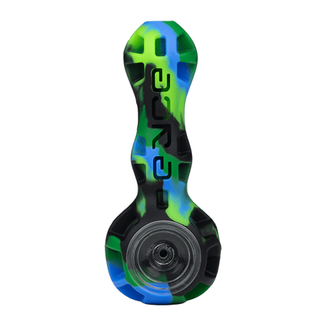 Eyce Silicone Spoon Pipe with Glass Bowl & Stash Jar - Unbreakable & Ergonomic