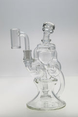 TAG - 8" Twin Arm Super Slit Donut Wormhole Recycler with Bellow Base (10MM Female)