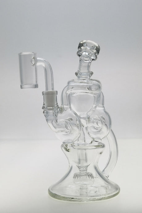 TAG - 8" Twin Arm Super Slit Donut Wormhole Recycler with Bellow Base (10MM Female)