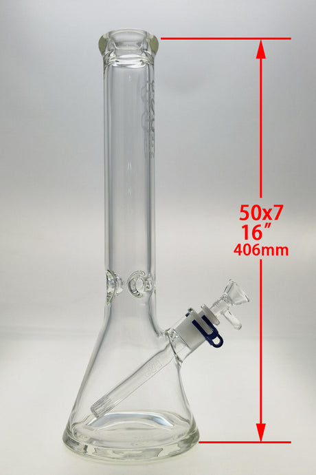 TAG - 16" Beaker 50x7MM - 18/14MM Downstem (4.00")