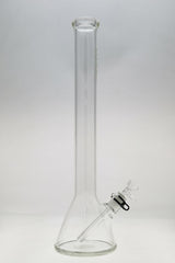 TAG - 20" Beaker 50x5MM - 18/14MM Downstem (5.00") Wavy Sandblasted Logo - Clear .01