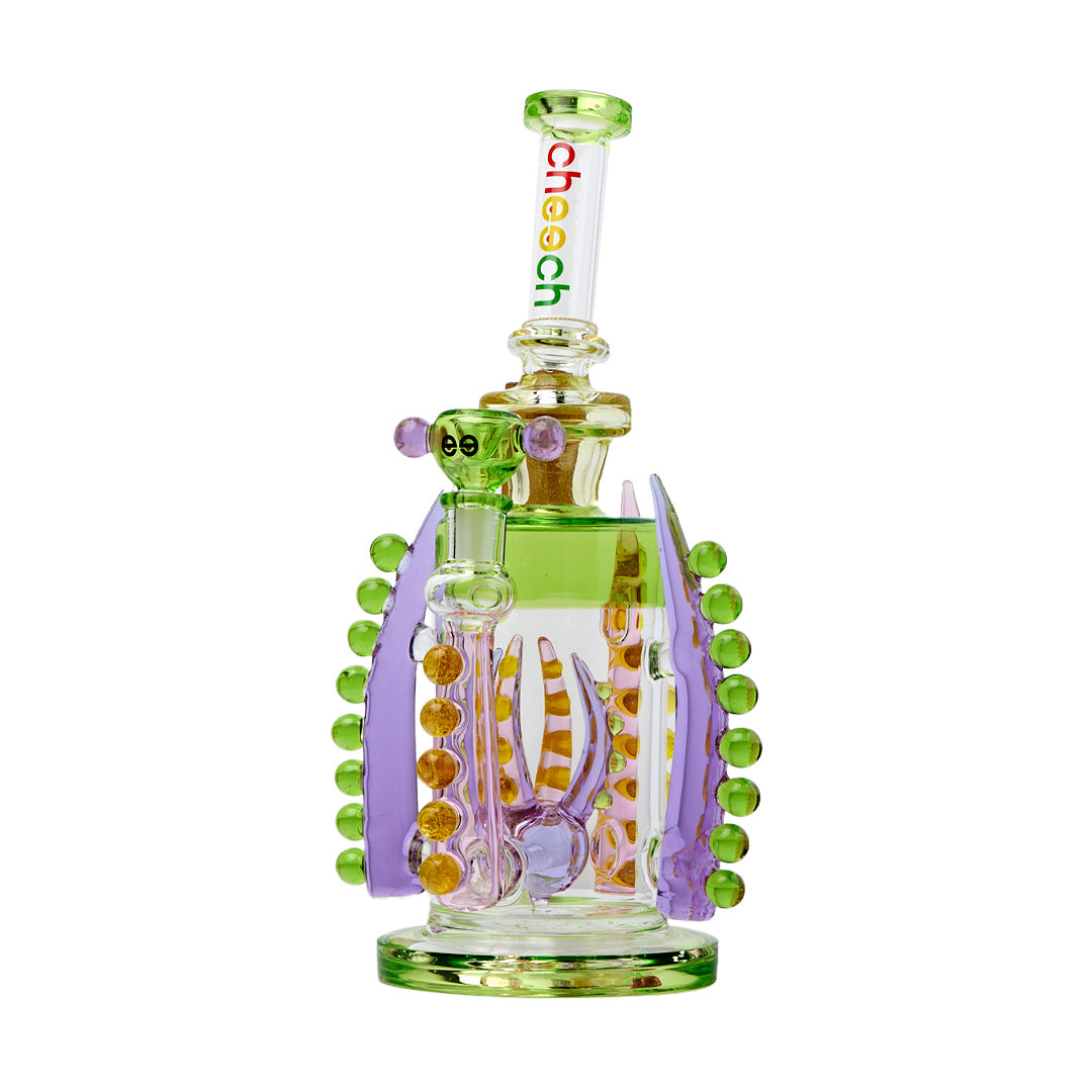 Cheech Glass 12" The Cheechs Speare Water Pipe with colorful accents and 14mm female joint