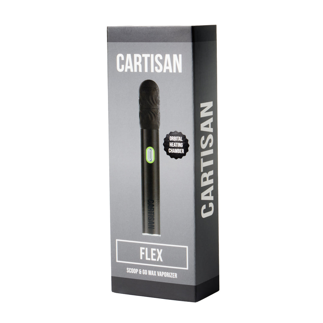 Cartisan Flex wax vaporizer kit in black with 510 thread atomizer