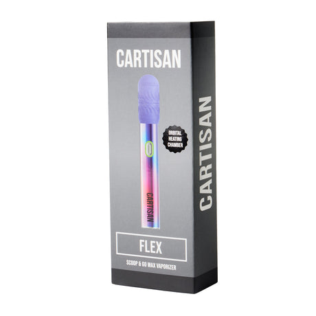 Cartisan Flex wax vaporizer kit in rainbow with 510 thread atomizer