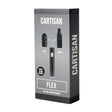 Cartisan Flex wax and flower vaporizer kit in black with dual atomizers
