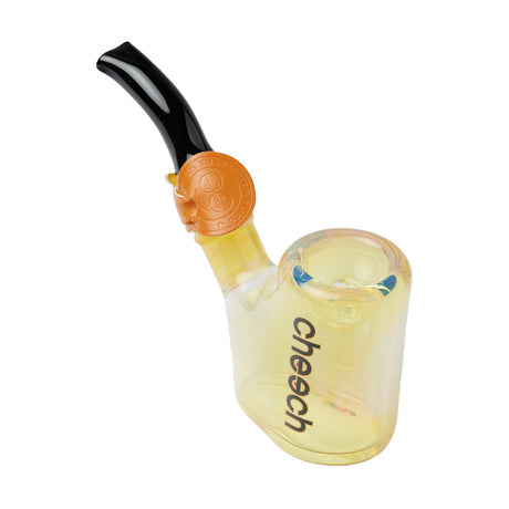 Cheech Glass 5" Sherlock Hand Pipe in Fumed Color, Angled Side View on White Background