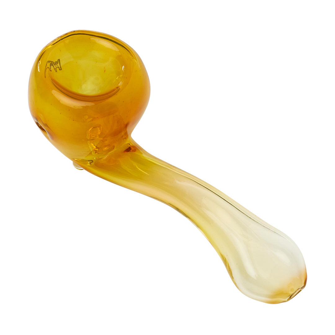 Human Grade Sherlock Model D silver fumed borosilicate glass hand pipe