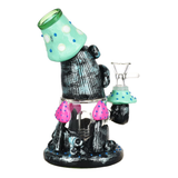 Fungus Father Glow in the Dark Water Pipe | 7" | 14mm F | Colors Vary