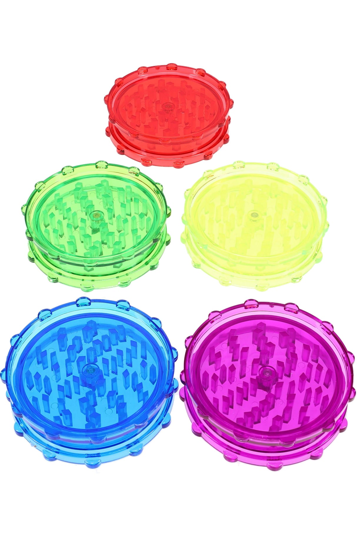 Acrylic Magnetic 2-Part Herb Grinder “Color Pop” – Choose Color