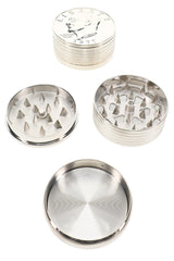 Coin 3-Part Metal Herb Grinder Pocket UFO 2 inch alternate view