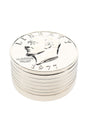 Coin 3-Part Metal Herb Grinder Pocket UFO 2 inch